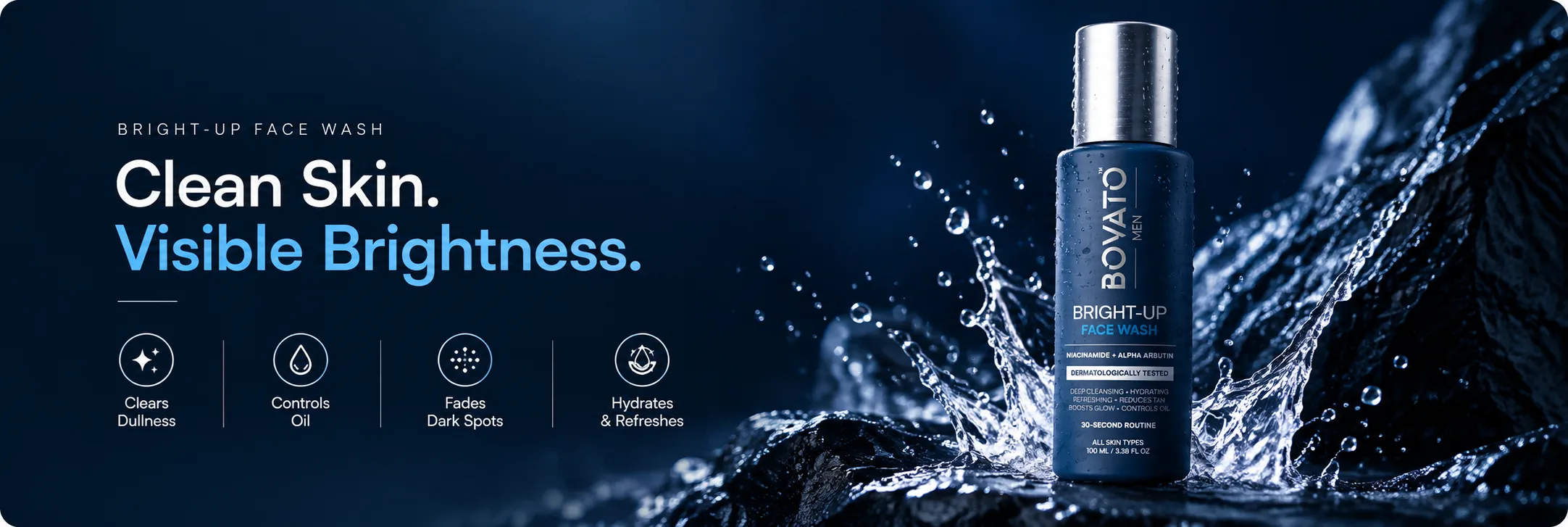 Bright-Up Face Wash Feature Banner