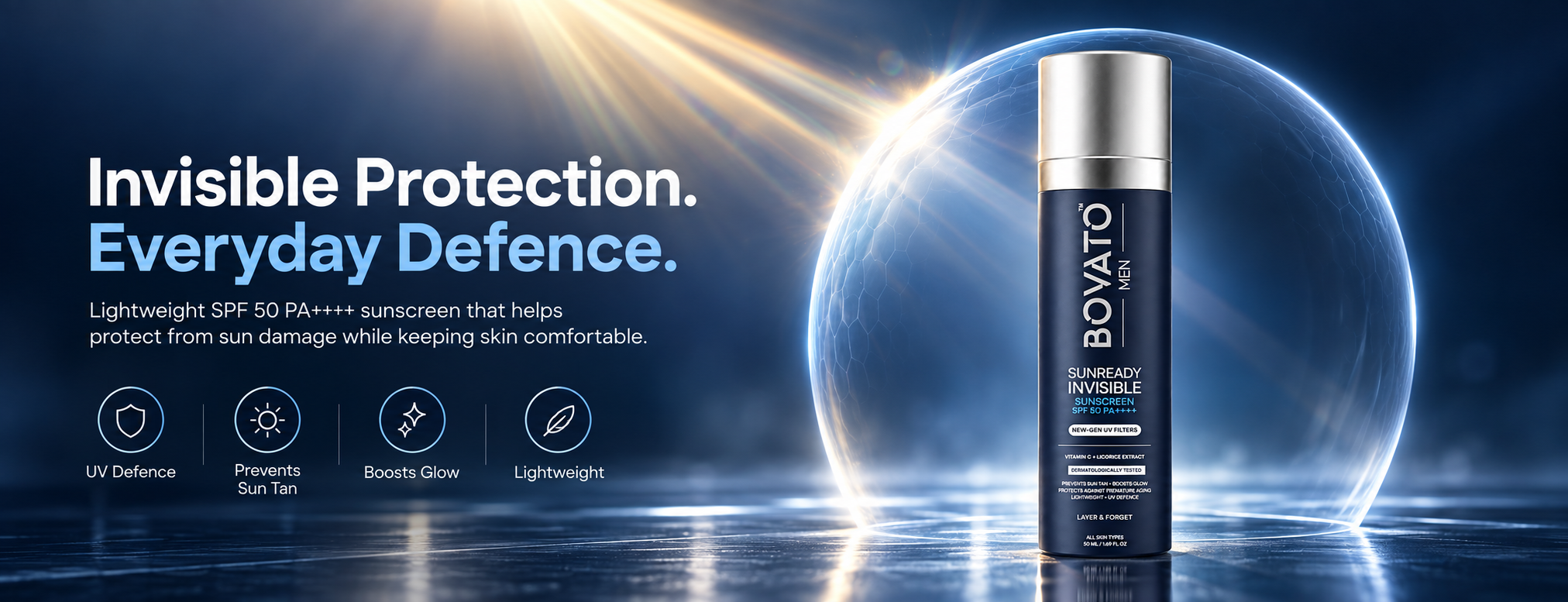 Sun Protection Without The Ghost Look: Why Men Need Non-Greasy, Zero White Cast SPF 50